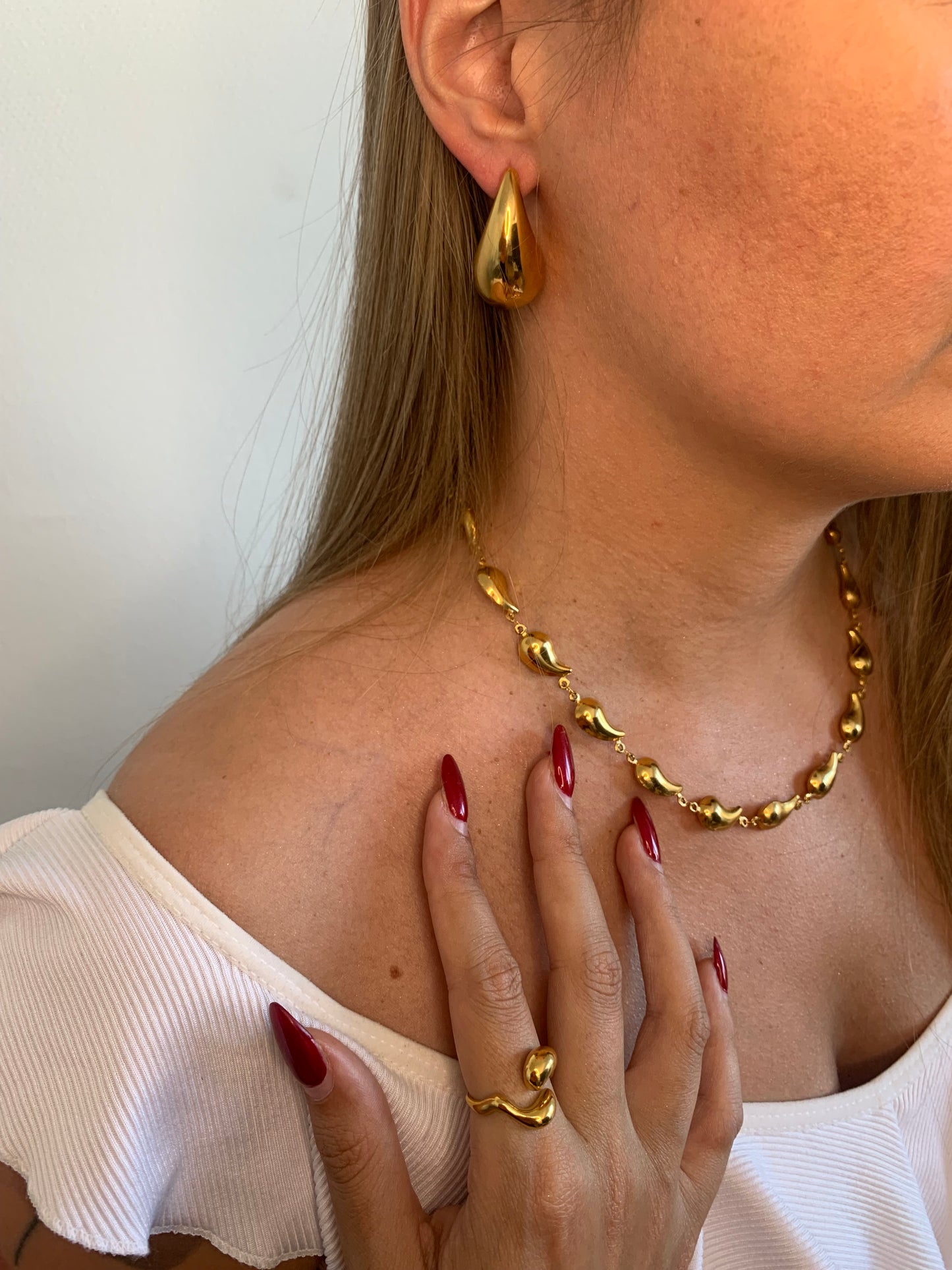 Boucles d'oreilles Gouttes d'eau