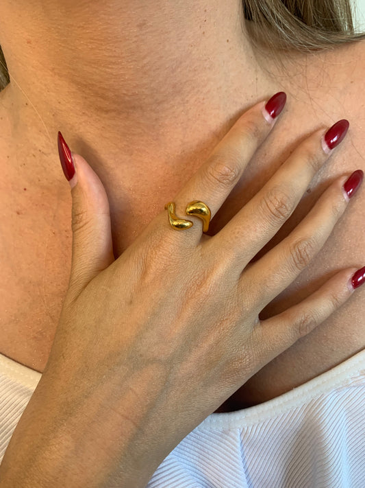 Bague Gouttes d'eau