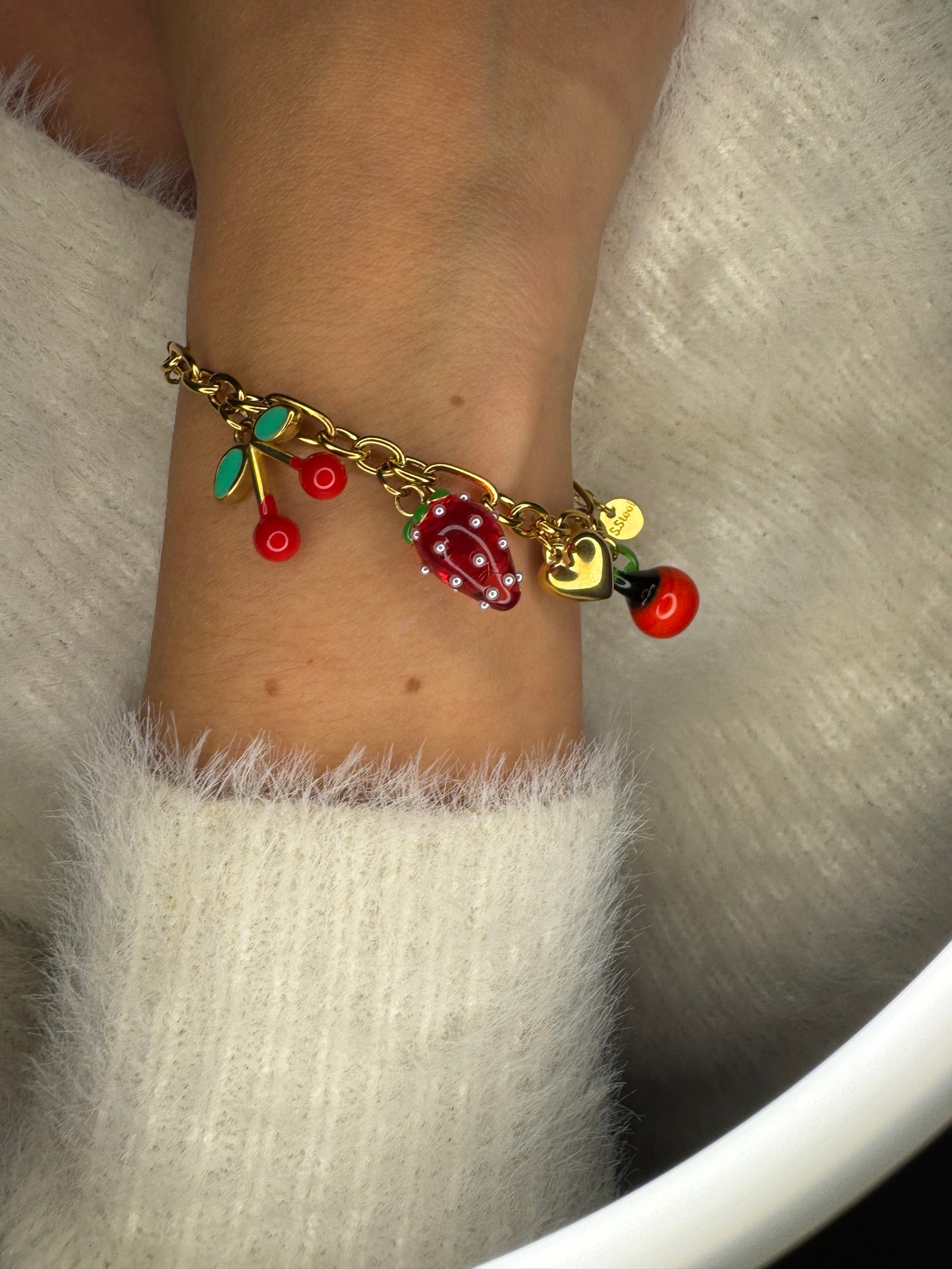 Bracelet Fraise-Cerise