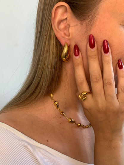 Boucles d'oreilles Gouttes d'eau