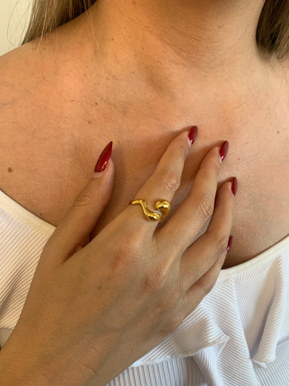 Bague Gouttes d'eau