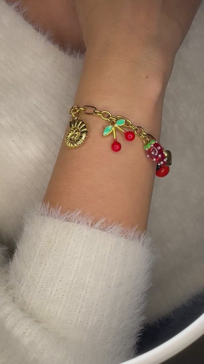 Bracelet Fraise-Cerise